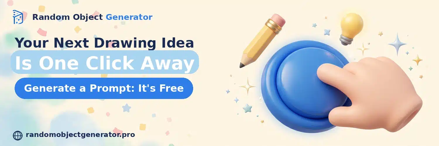 Generate a random drawing prompt - free tool CTA