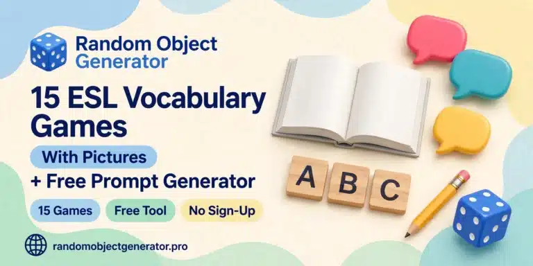 15 ESL vocabulary games with pictures for teachers