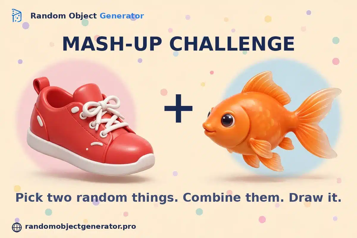 Mash-up challenge: combine two random objects into one drawing